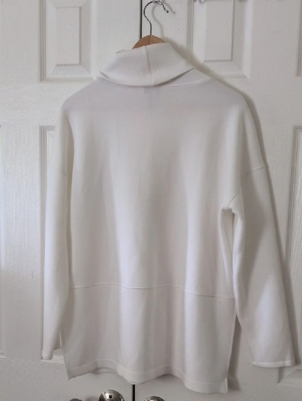Spanx AirEssentials Turtleneck Tunic Mock Funnel Neck Sweatshirt L - Picture 5 of 10